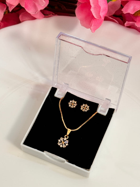 Gold Plated Pendant Set