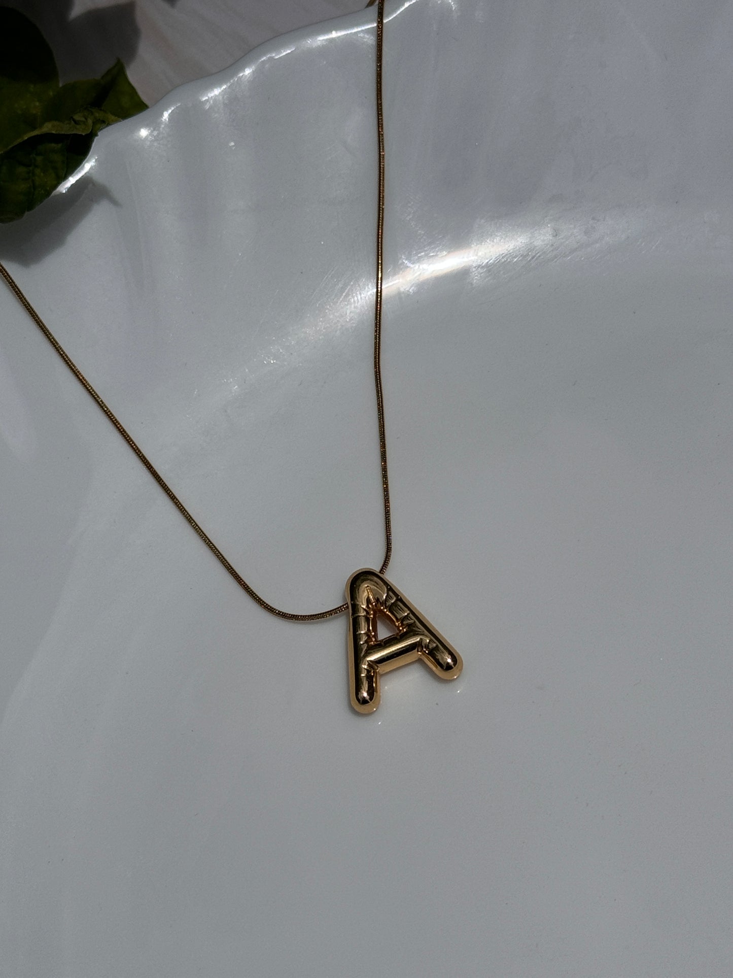 Name Initial Necklace (A)