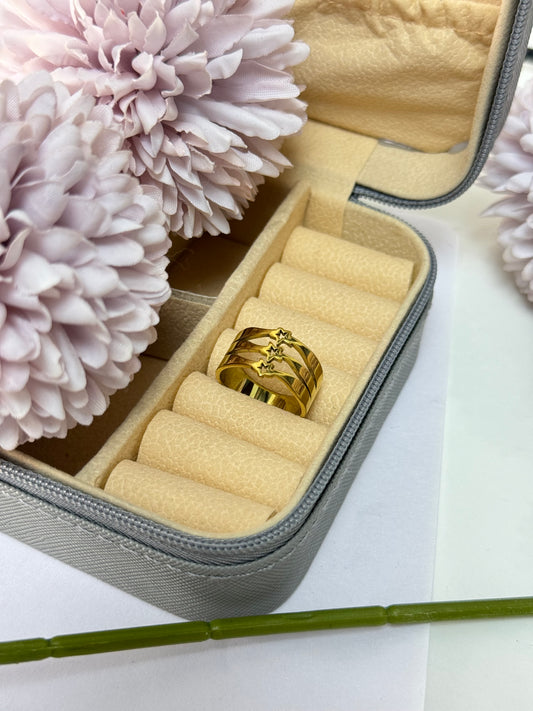 Triple Layer star Ring