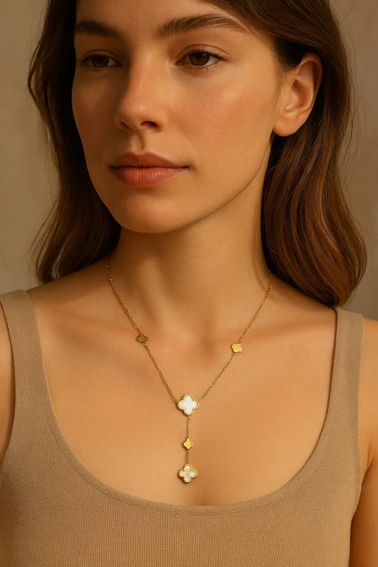 Anti Tarnish Clover Leaf Necklace