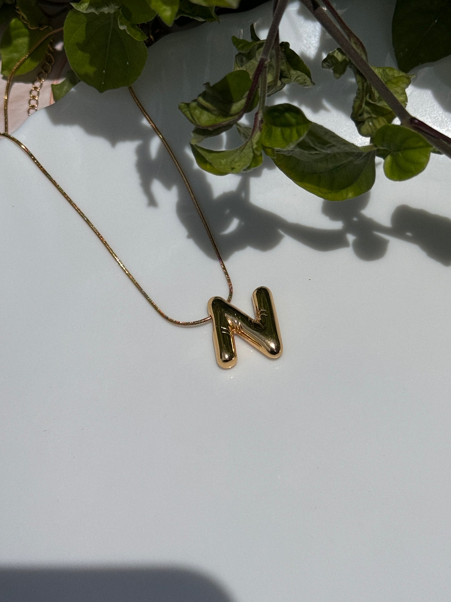 Name Initial Necklace (A)