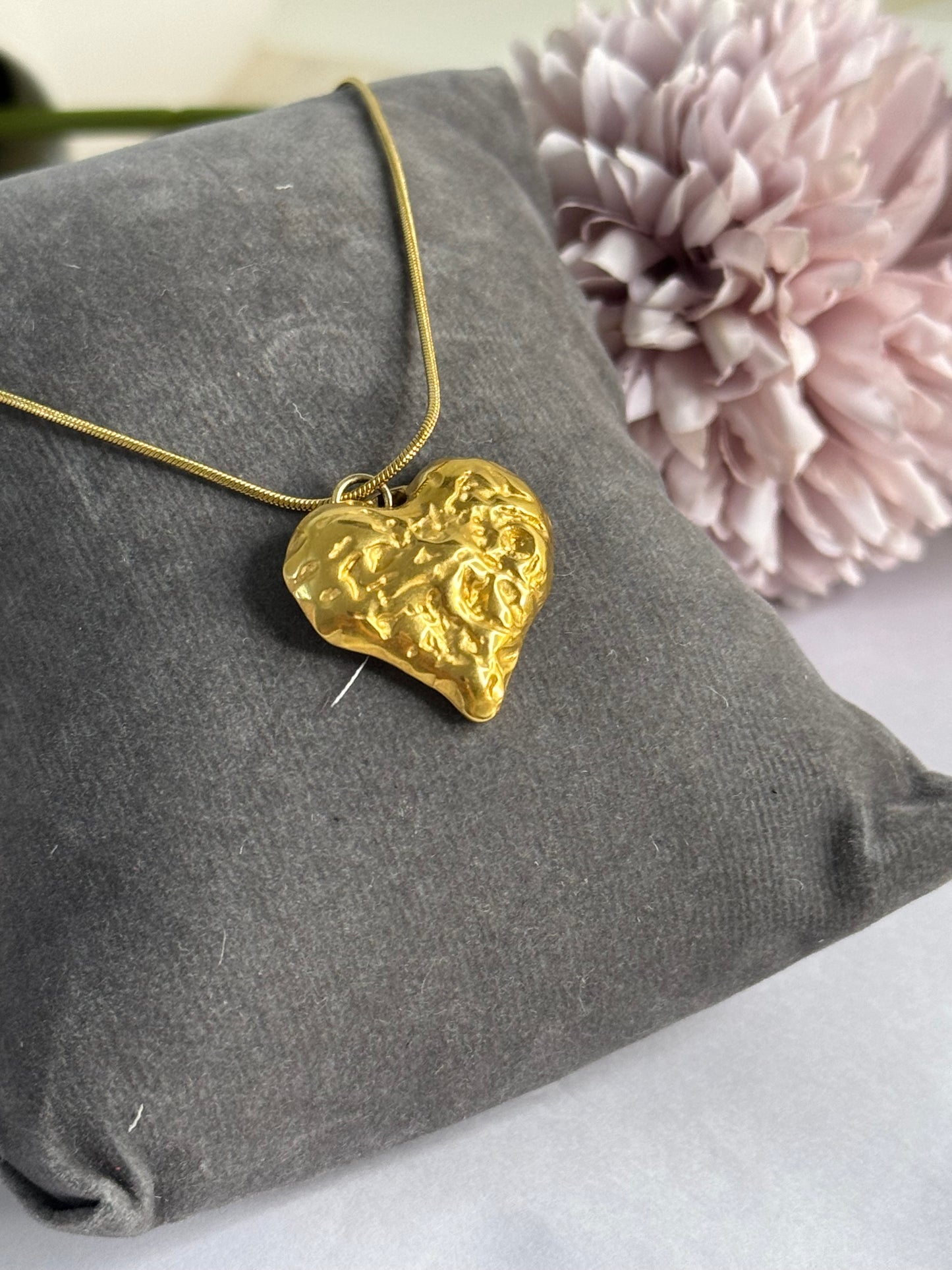 Anti tarnish waterproof Heart Necklace