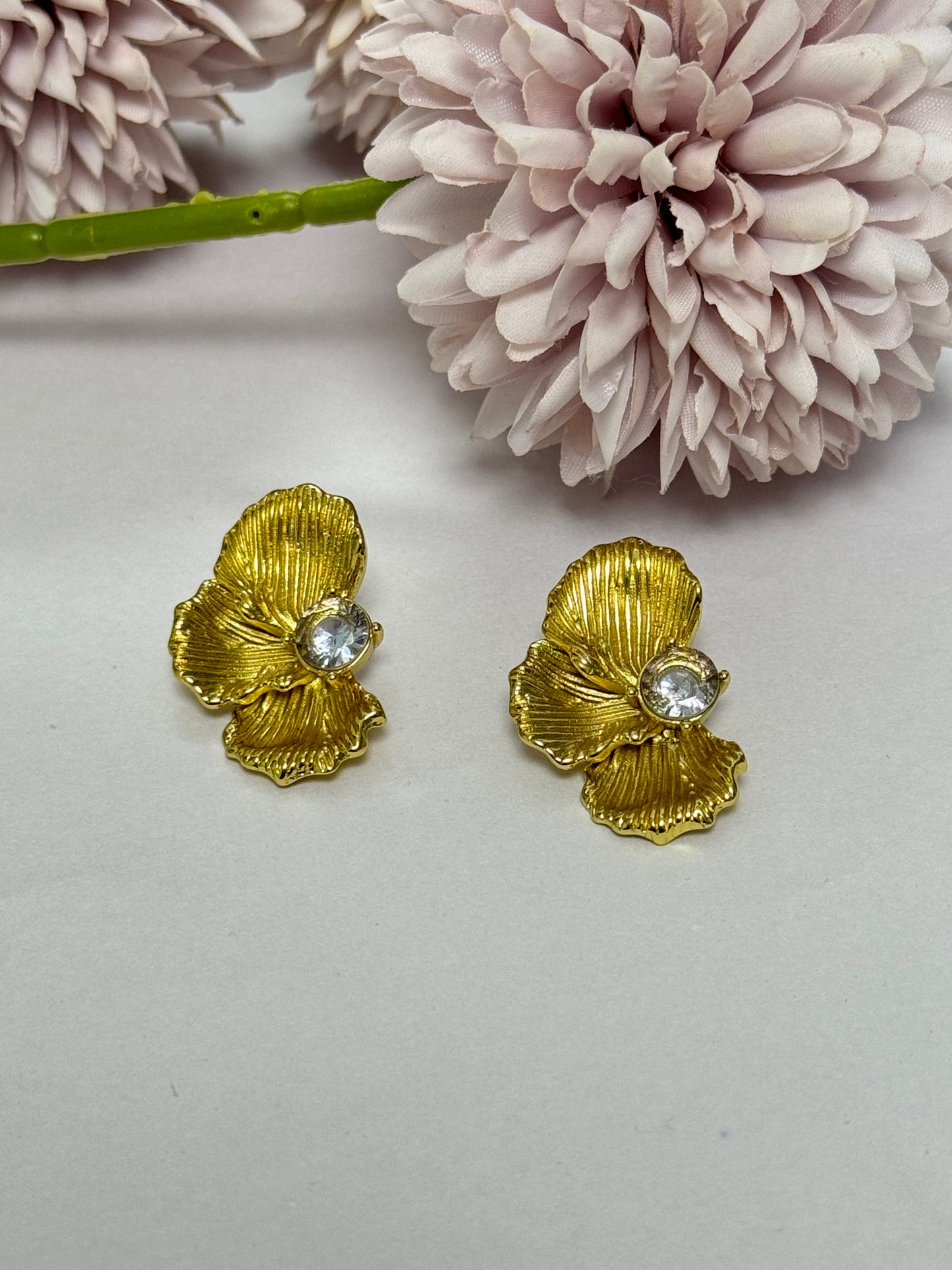 Golden Leaf Studs