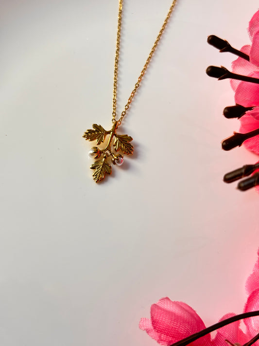 Golden Leaf Necklace