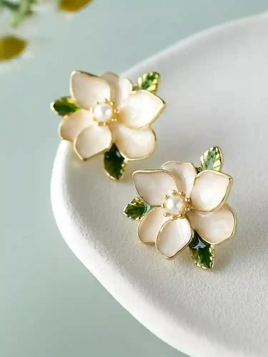 Korean Flower Soft Earrings