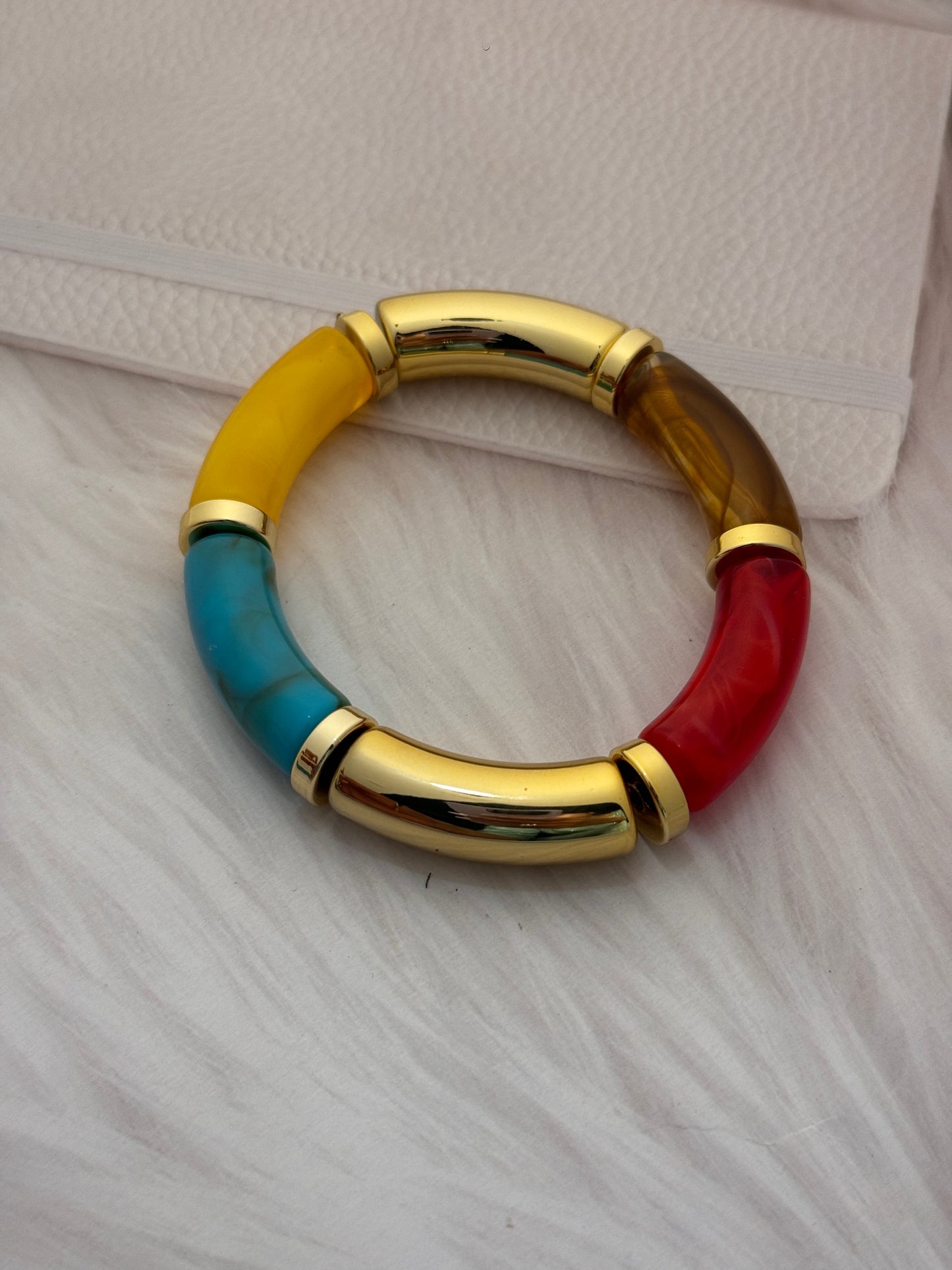 Bold Resin & Gold-Tone Bracelet for Women | Trendy Fashion Accessory