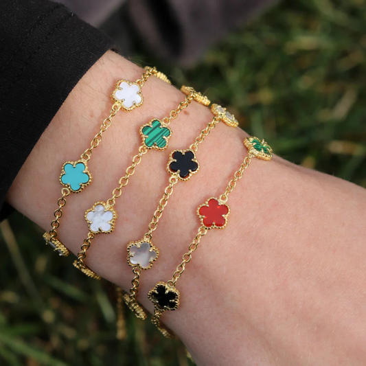 Multi Color Clover Bracelet
